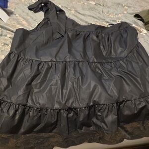 Elegant Black Tiered Dress